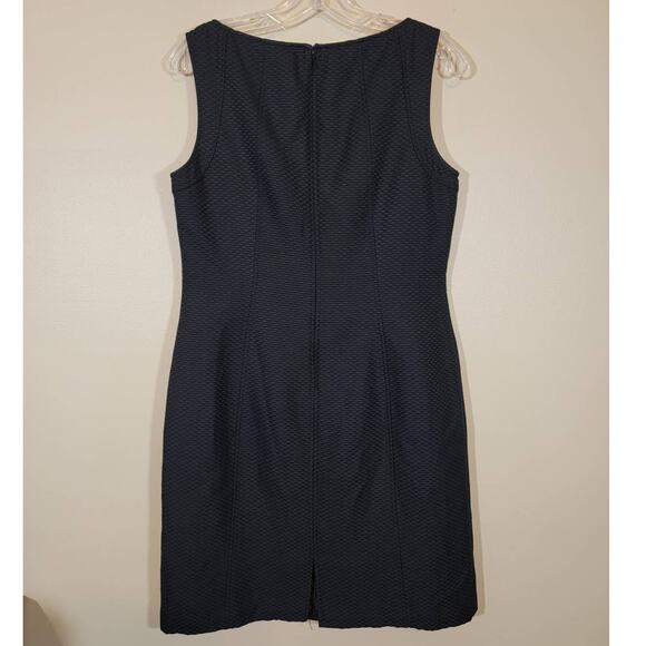 Talbots Women's Textured Sheath A Line Mini Dress Silk Blend Black Size 10 P - Picture 3 of 7